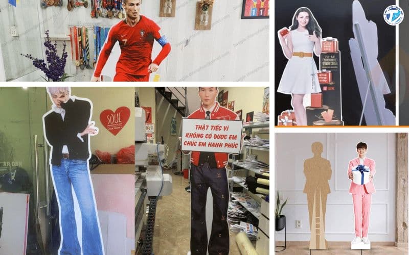 Hình ảnh top 5 kích thước in standee hình người được đặt nhiều nhất năm nay